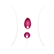 Palline Anali/Vaginali con rilievi stimolanti - Rosa