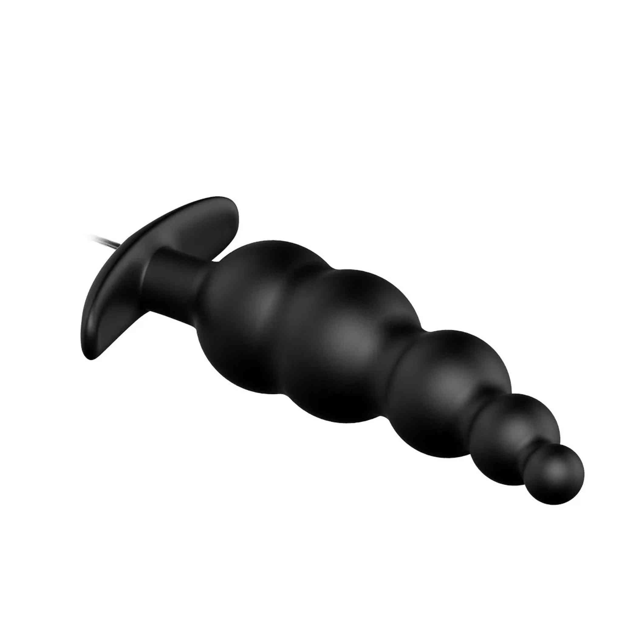 Palline Anali in Silicone con telecomando e 12 diversi programmi di vibrazione - Nero, Silicone, Impermeabile