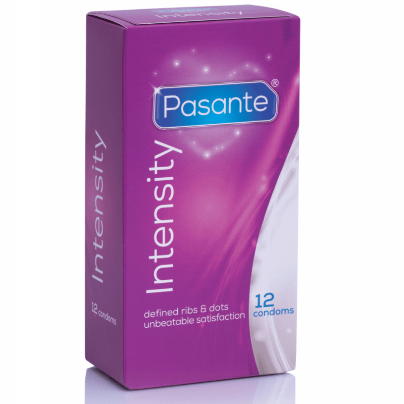 Pasante Intensity Confezione da 12 profilattici Stimolanti - GoEstasy