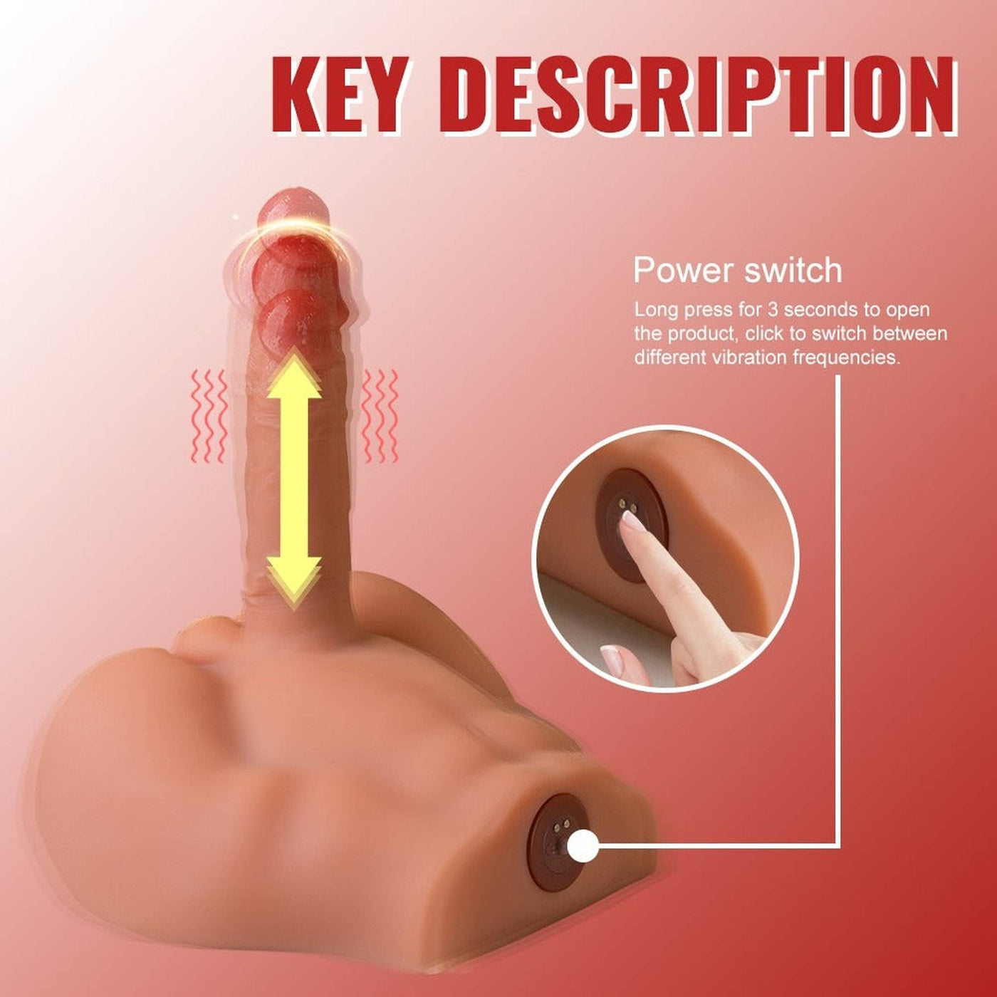 Peel Masturbatore Ano e Pene con Spinta Pneumatica e Vibrazione