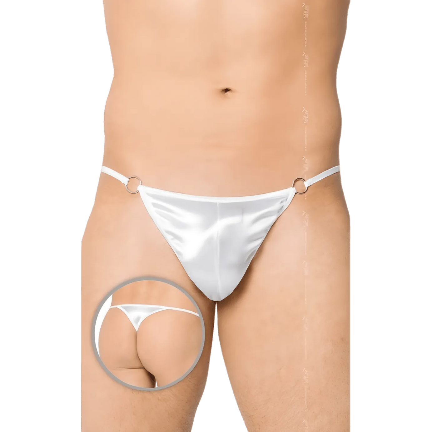 Perizoma uomo bianco lucido – Taglia Unica