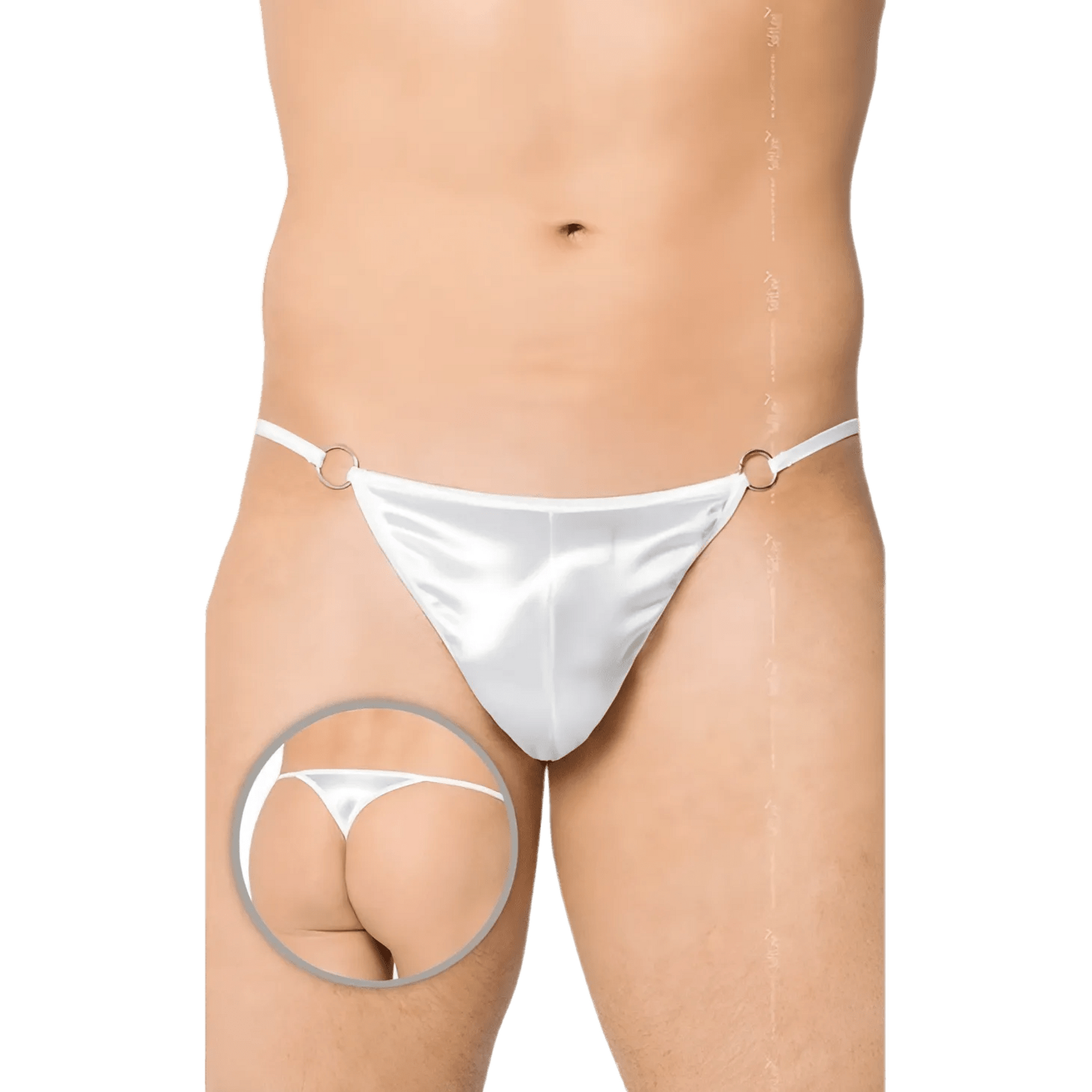 Perizoma uomo bianco lucido – Taglia Unica