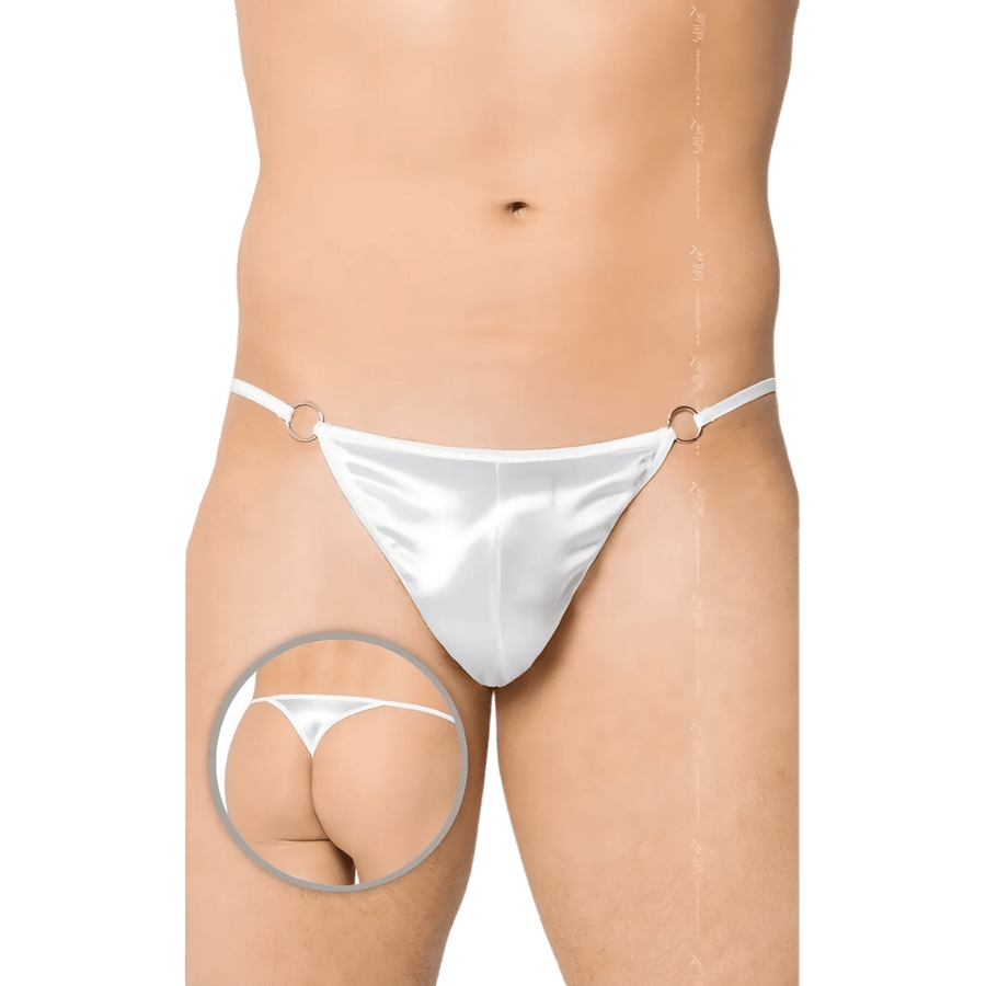 Perizoma uomo bianco lucido – Taglia Unica