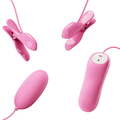 Silicone nipple clamps with vibration and electrostimulation