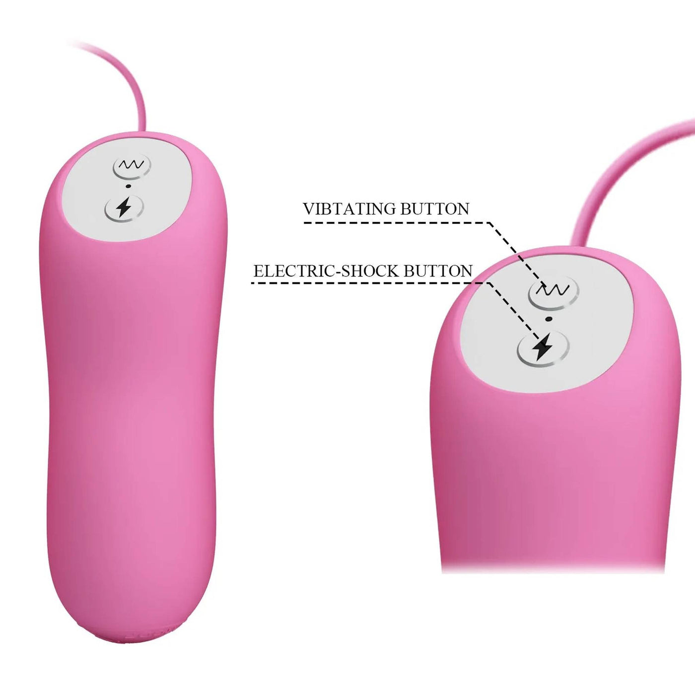 Pinze per capezzoli in silicone con vibrazione ed elettrostimolazione