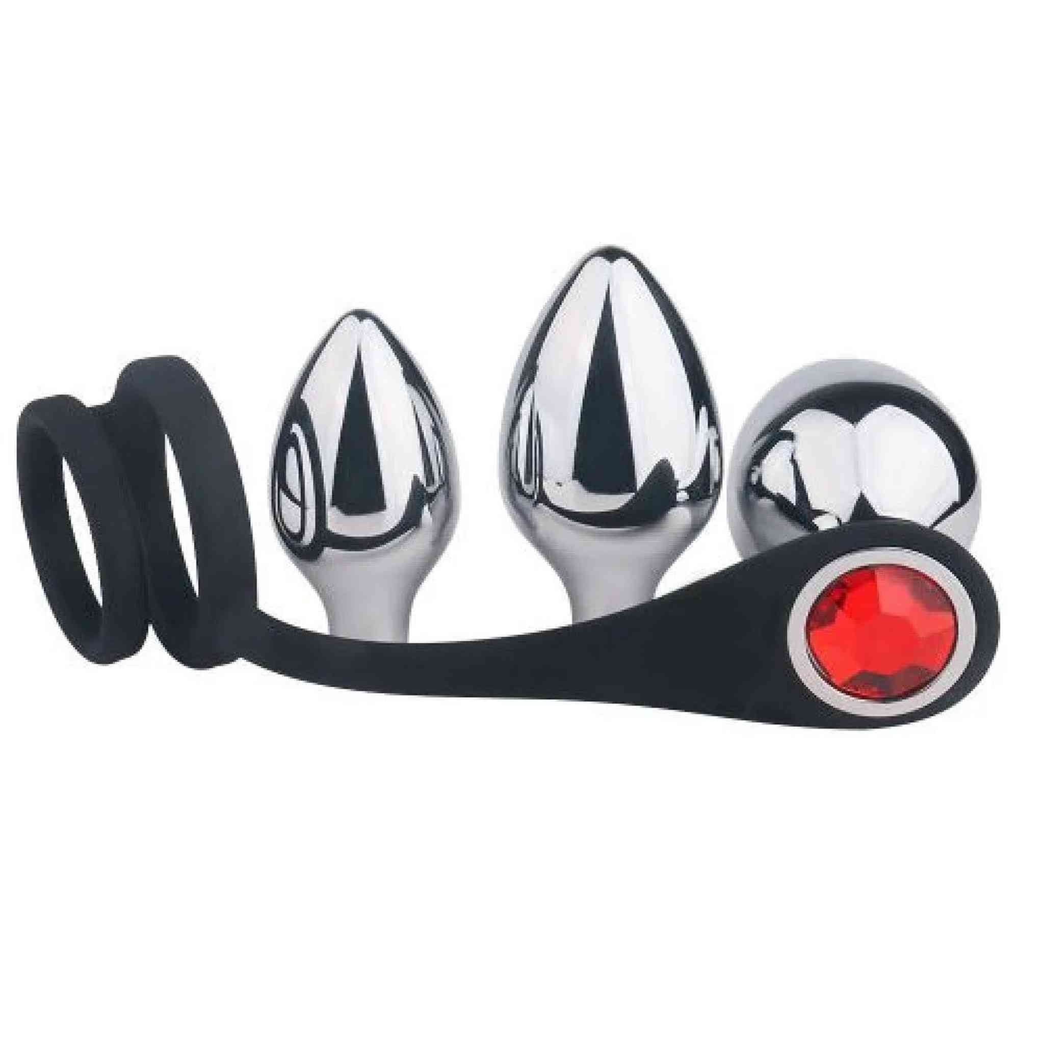 Pleasure Bully Set Plug Anali e Anelli Fallici