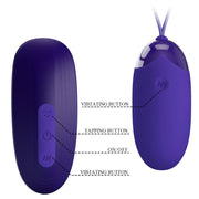Pulsanti telecomando vibrazione e tapping su dispositivi sessuali viola wireless