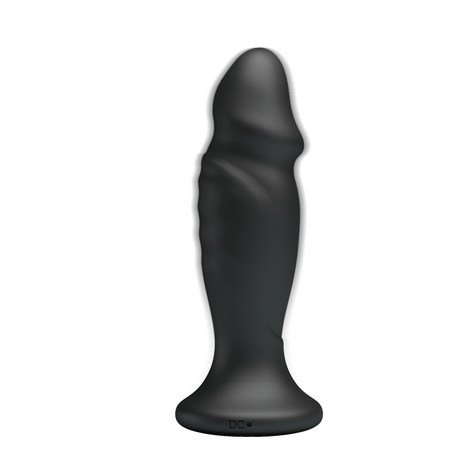 Semi-Realistic Medical Silicone Anal Plug with 12 Vibration Programs and Remote Control
