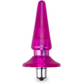 Plug Anale Vibrante Rosa Trasparente