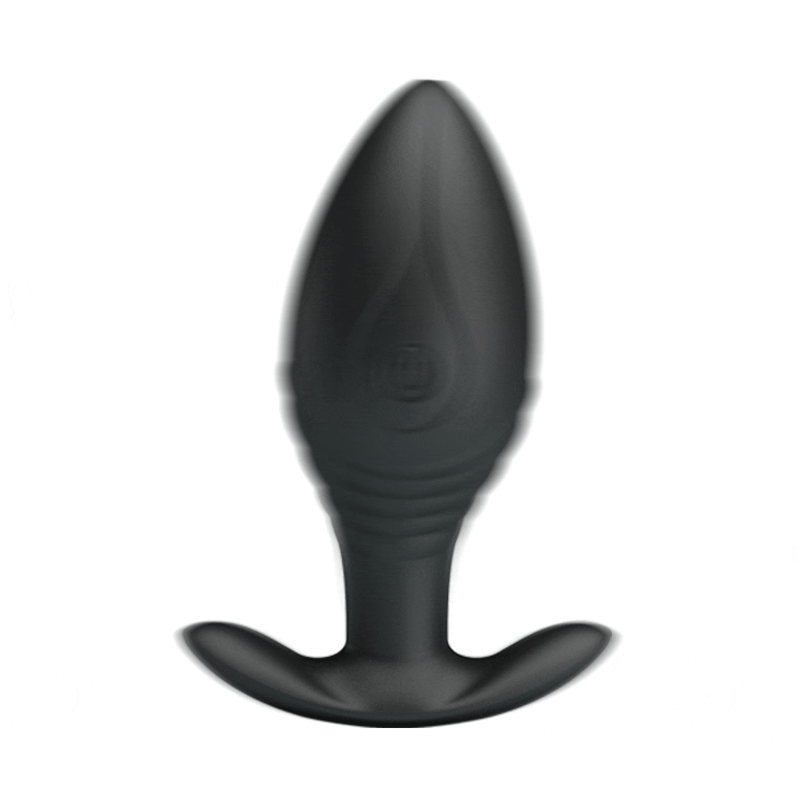 Kabelloser Analplug mit leistungsstarkem Vibrationsmotor (12 Modi) – wiederaufladbar, wasserdicht, schwarz