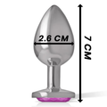Plug Anale con Diamante Rosa