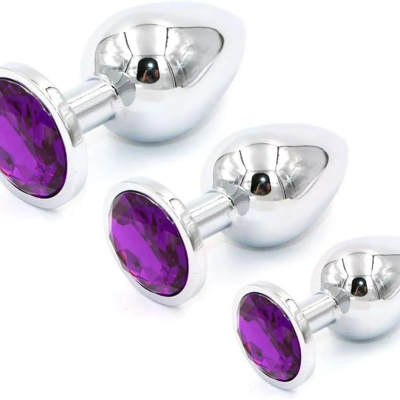 Plug Anale con Diamante Viola - GoEstasy