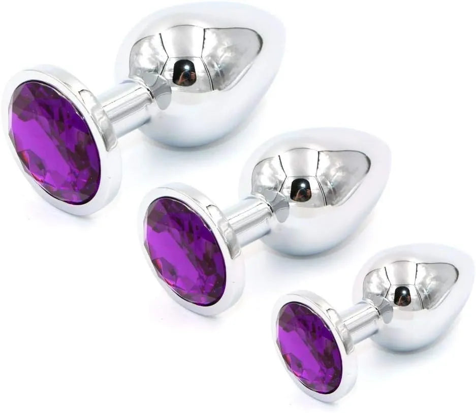 Plug Anale con Diamante Viola - GoEstasy