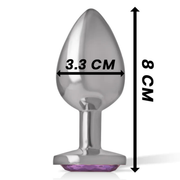 Plug Anale con Diamante Viola