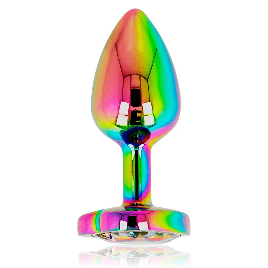 Iridescent steel anal plug - Size Small