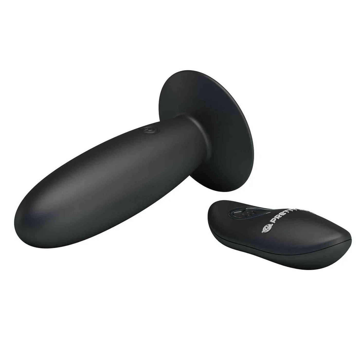 Plug anale in silicone con ventosa, vibrante con telecomando Wireless, 12 modalità di vibrazione, Nero