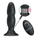 Kabelloser vibrierender Buttplug – Schwarz