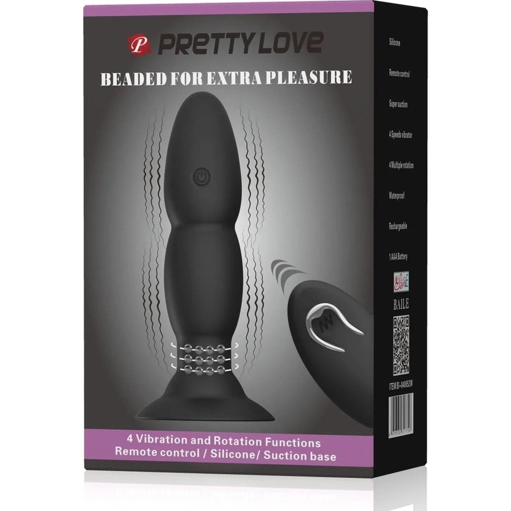 Plug anale vibrante wireless - Nero