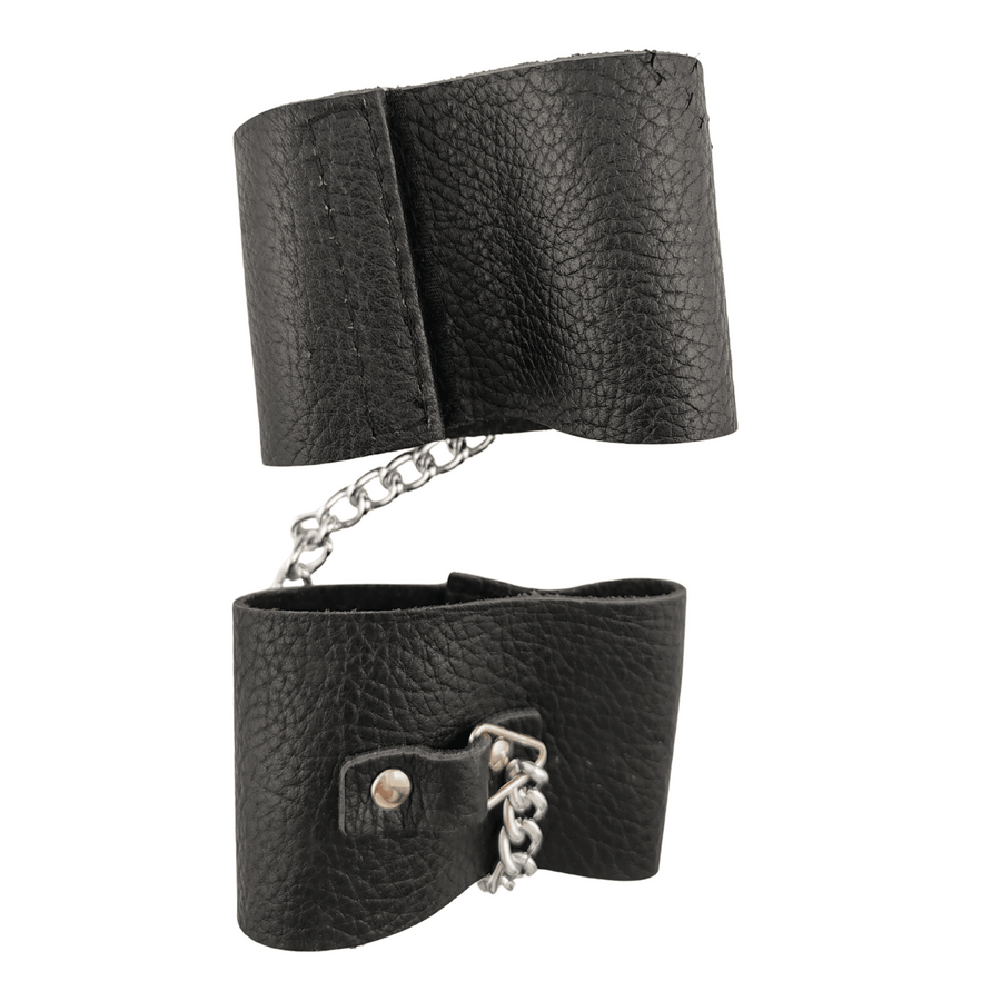 Black Leather Wristbands
