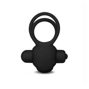 Power Clit Doppio Anello Fallico Vibrante con Stimolatore Clitorideo