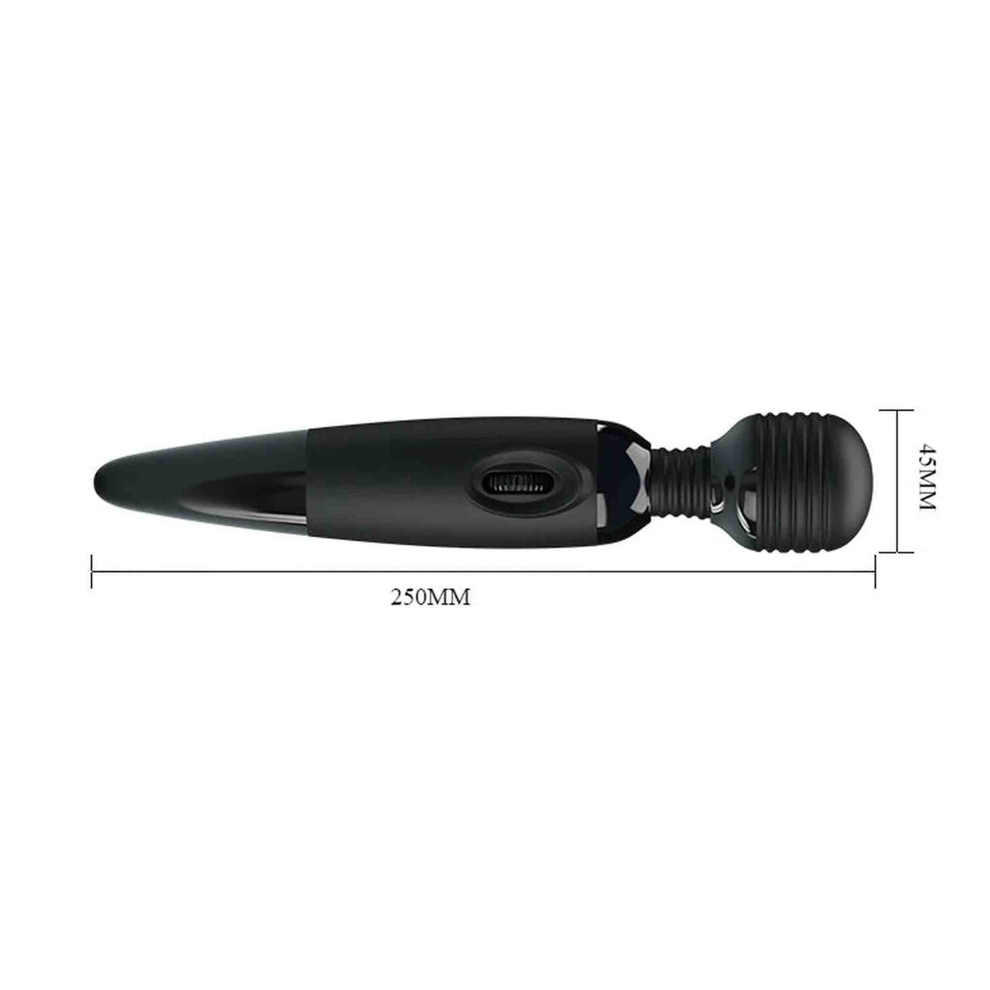 Power Wand Con Vibrazione regolabile - Nero