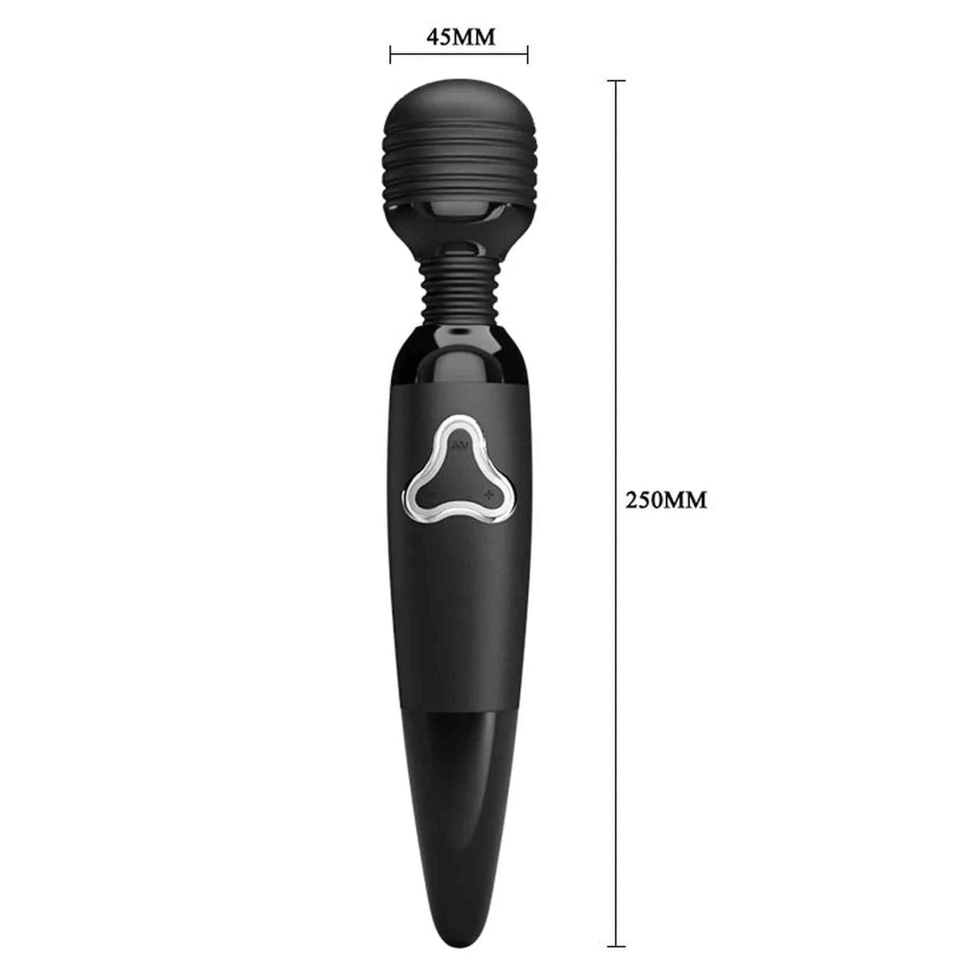Power Wand con 7 modalità di vibrazione - Ricaricabile, Nero