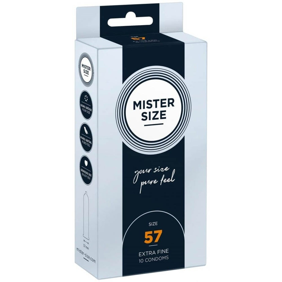 Preservativi 57 mm Extra Fini – Lattice Naturale, Vestibilità Comoda