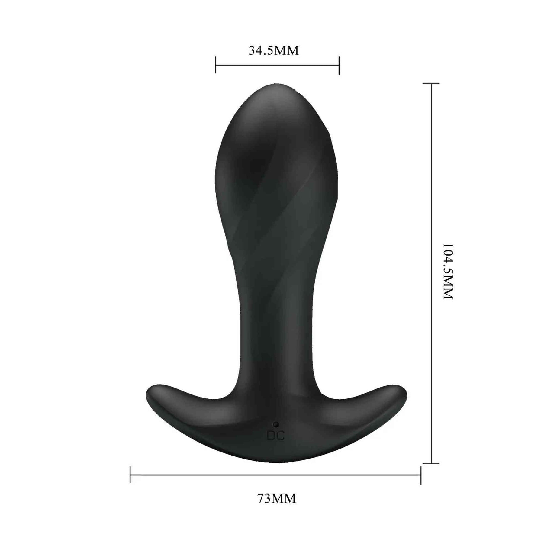 Pretty Love Anal Plug Massager Black