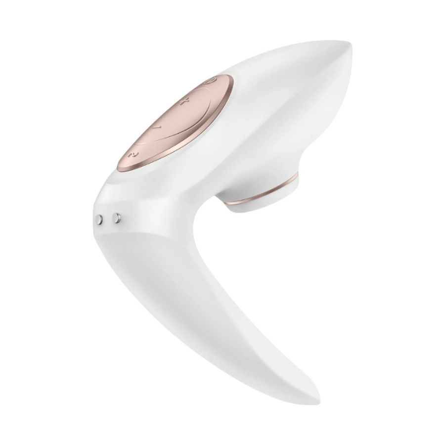 Pro 4 Couples Air Pulse Stimulator + Vibration - White