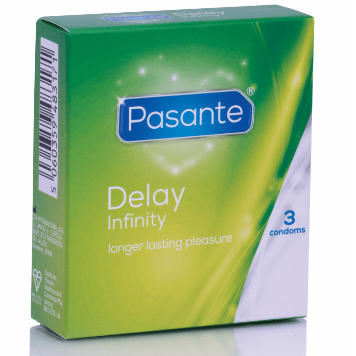 Profilattici Delay Infinity – Confezione da 3 pezzi - GoEstasy