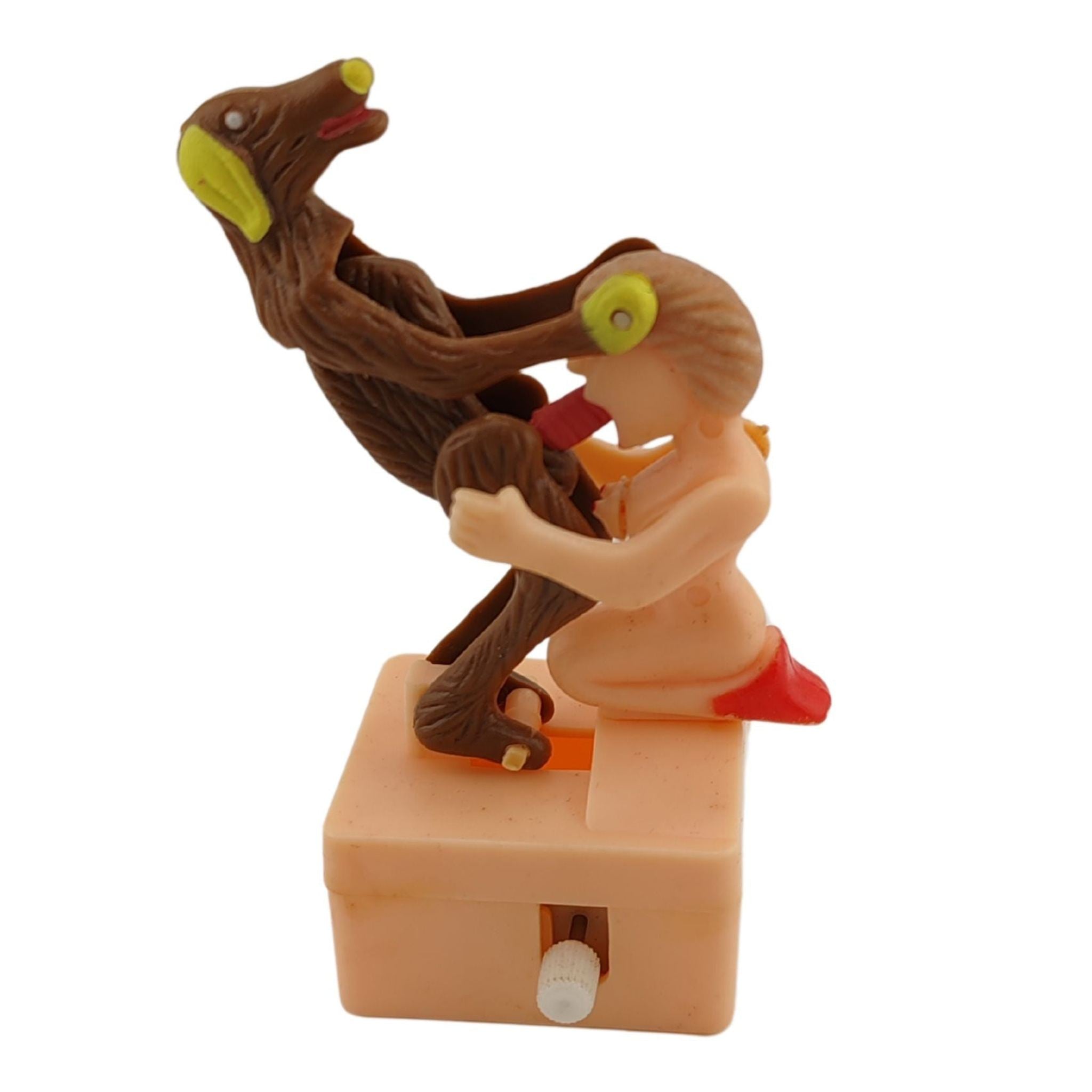 Pupazzo a molla scherzo sexy Cane e ragazza blowjob