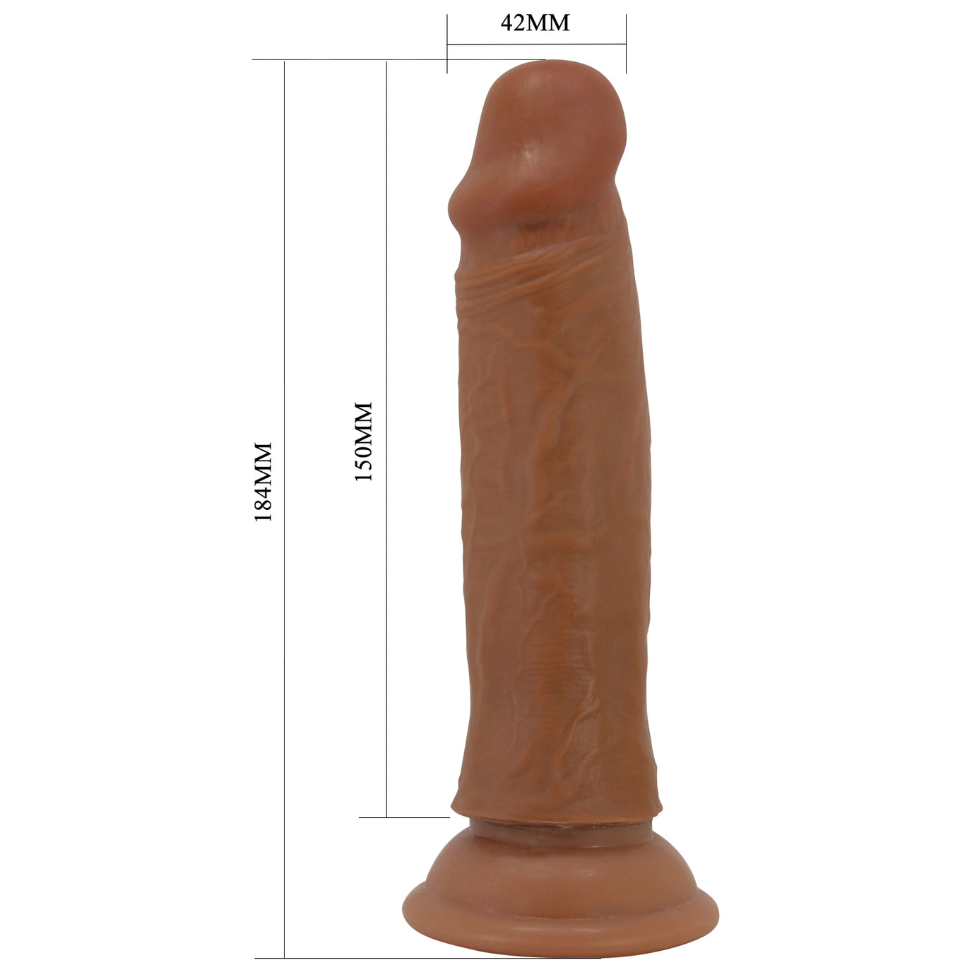 Quentin Dildo Realistico Scappellabile 15 cm penetrabile