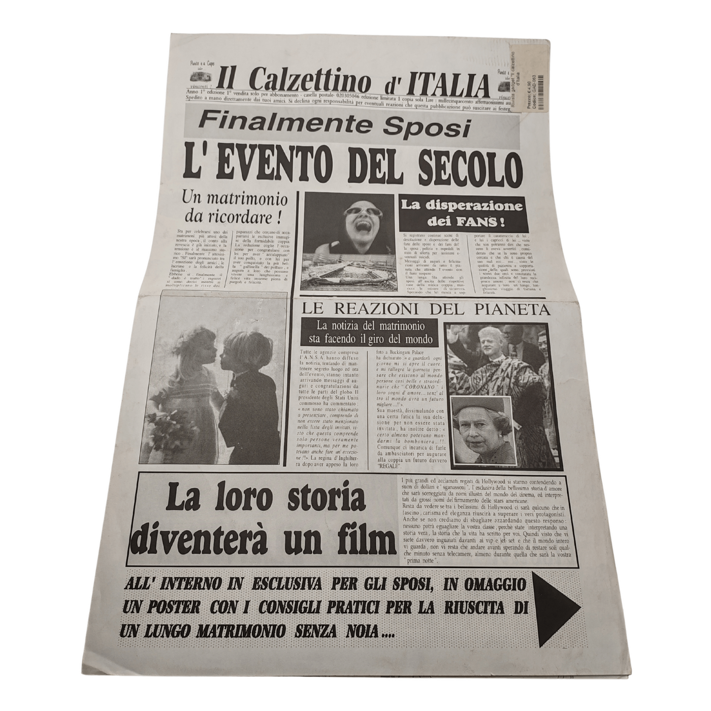Quotidiano "Il Calzettino D'Italia" - L'evento del secolo