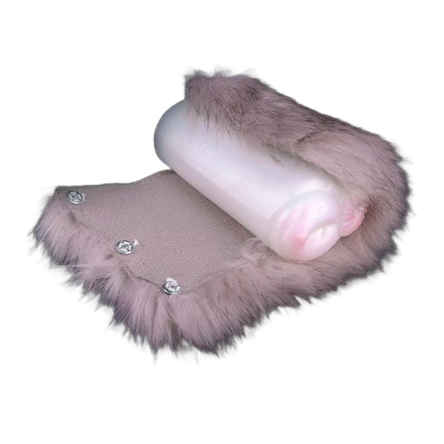 Rabbit Shape Animal Vaginal Doll, Furry Masturbator With Dual-channel