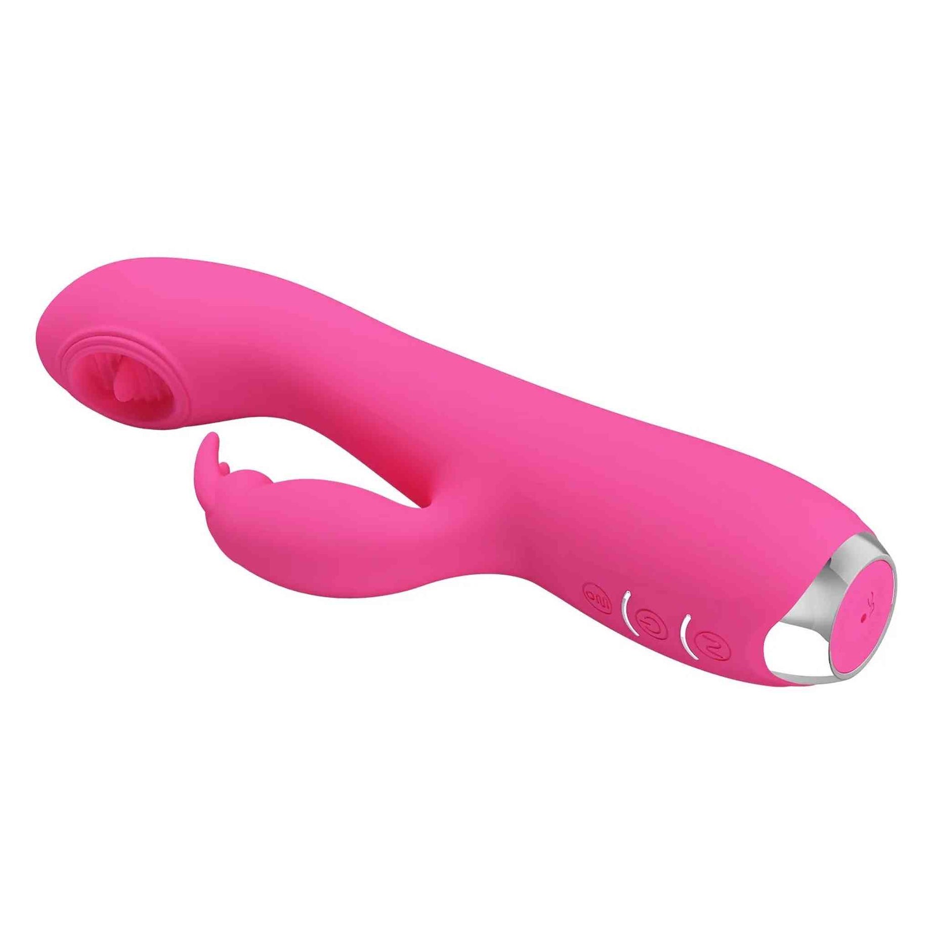 Rachel Vibratore Rabbit in silicone con Lingua Vibrante interna