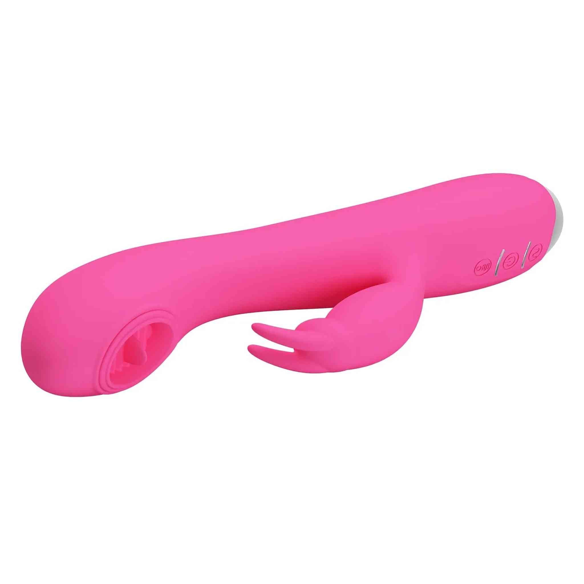 Rachel Vibratore Rabbit in silicone con Lingua Vibrante interna