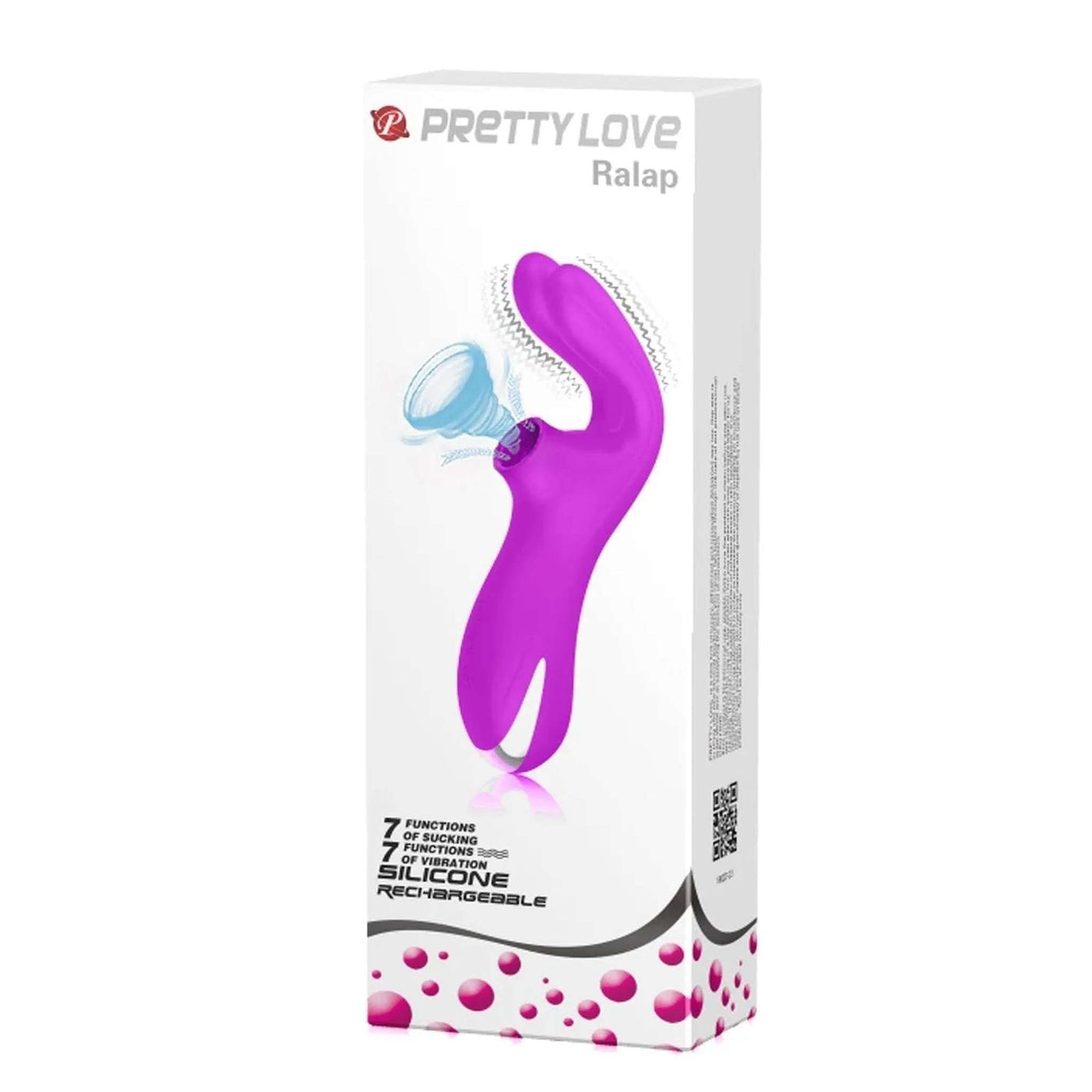 Confezione vibratore Ralap Pretty Love 7 funzioni silicone ricaricabile