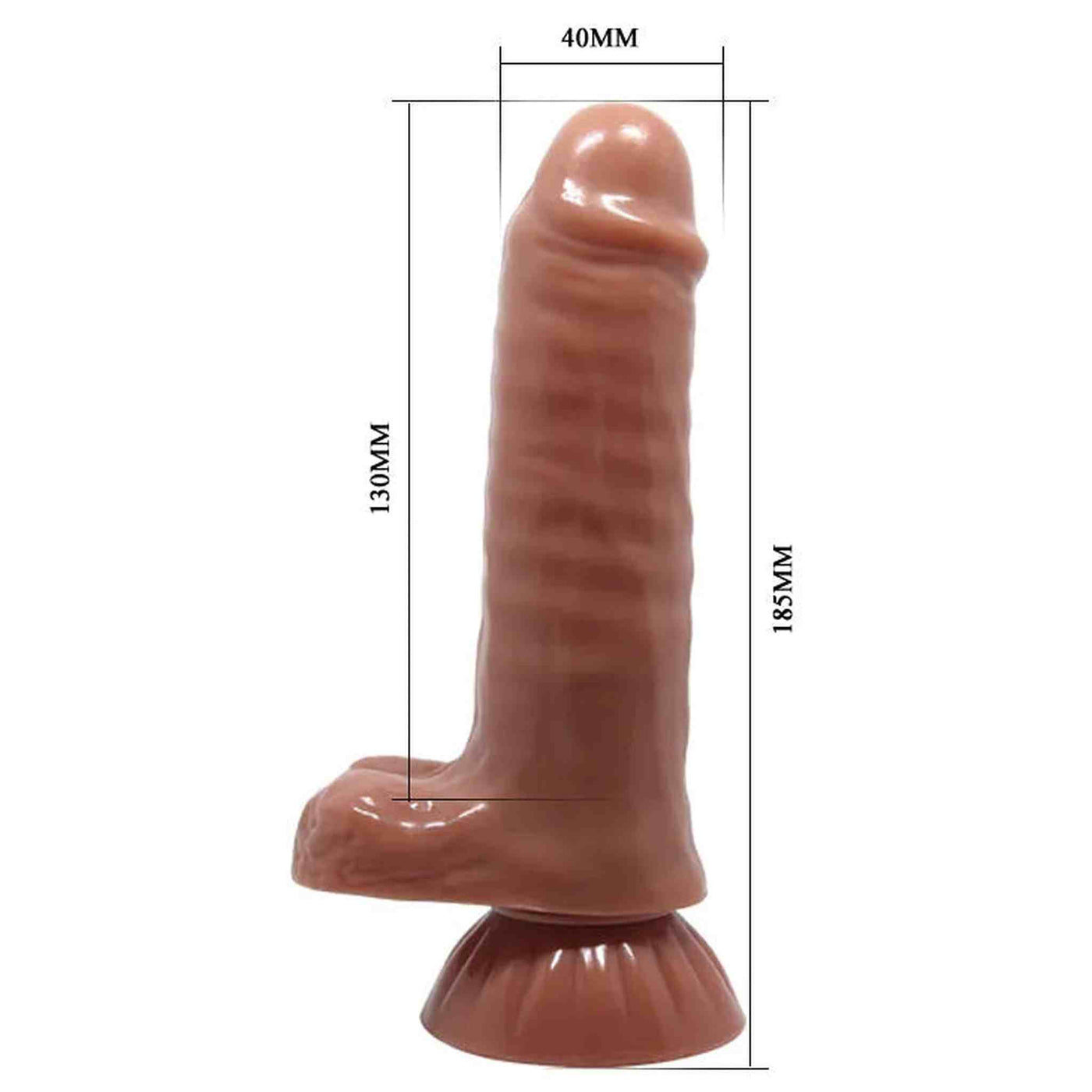 RealDeal Vibratore Realistico con Pelle Scorrevole