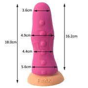 Realistic Aligator Head Shape Penis with Anal Plug