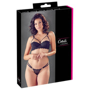 Reggiseno a Mezza Coppa con Perizoma in Pizzo Floreale