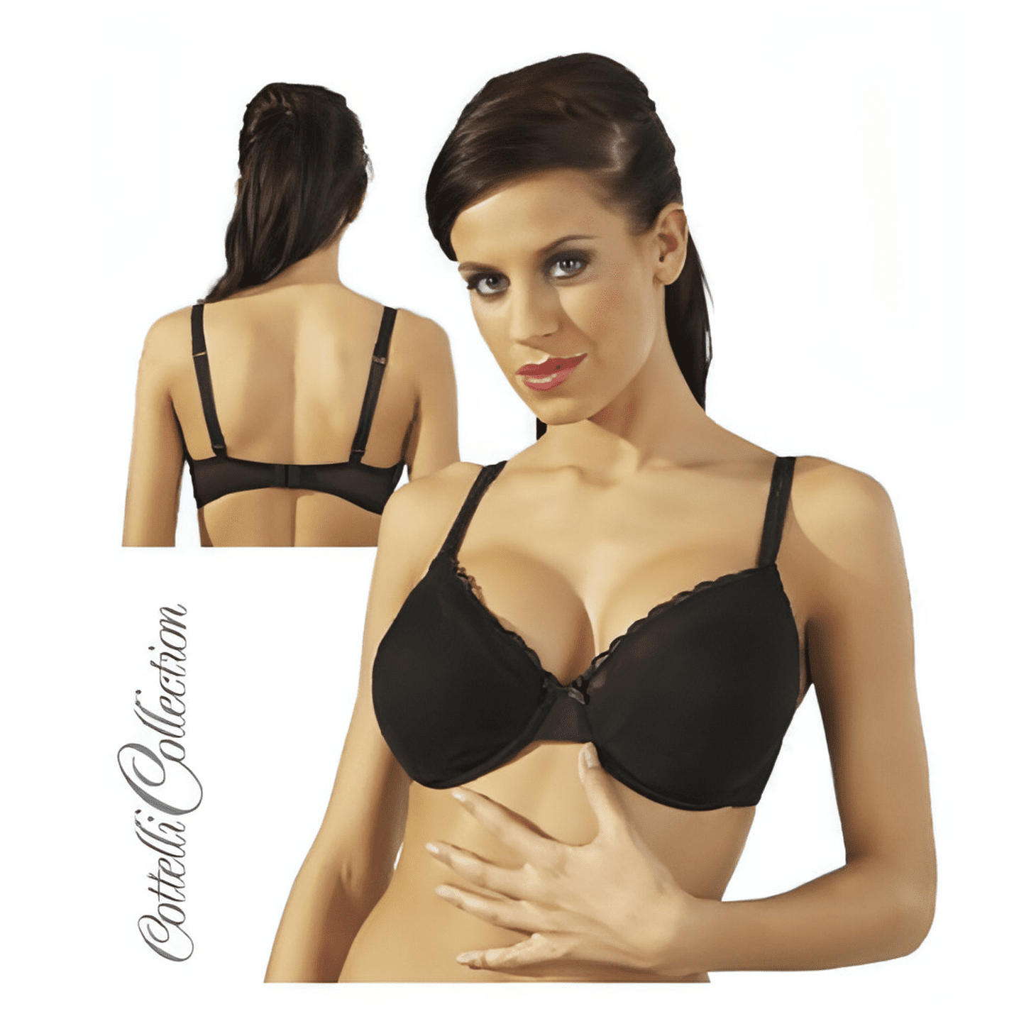 Reggiseno in pizzo con ricamo - 90B - GoEstasy