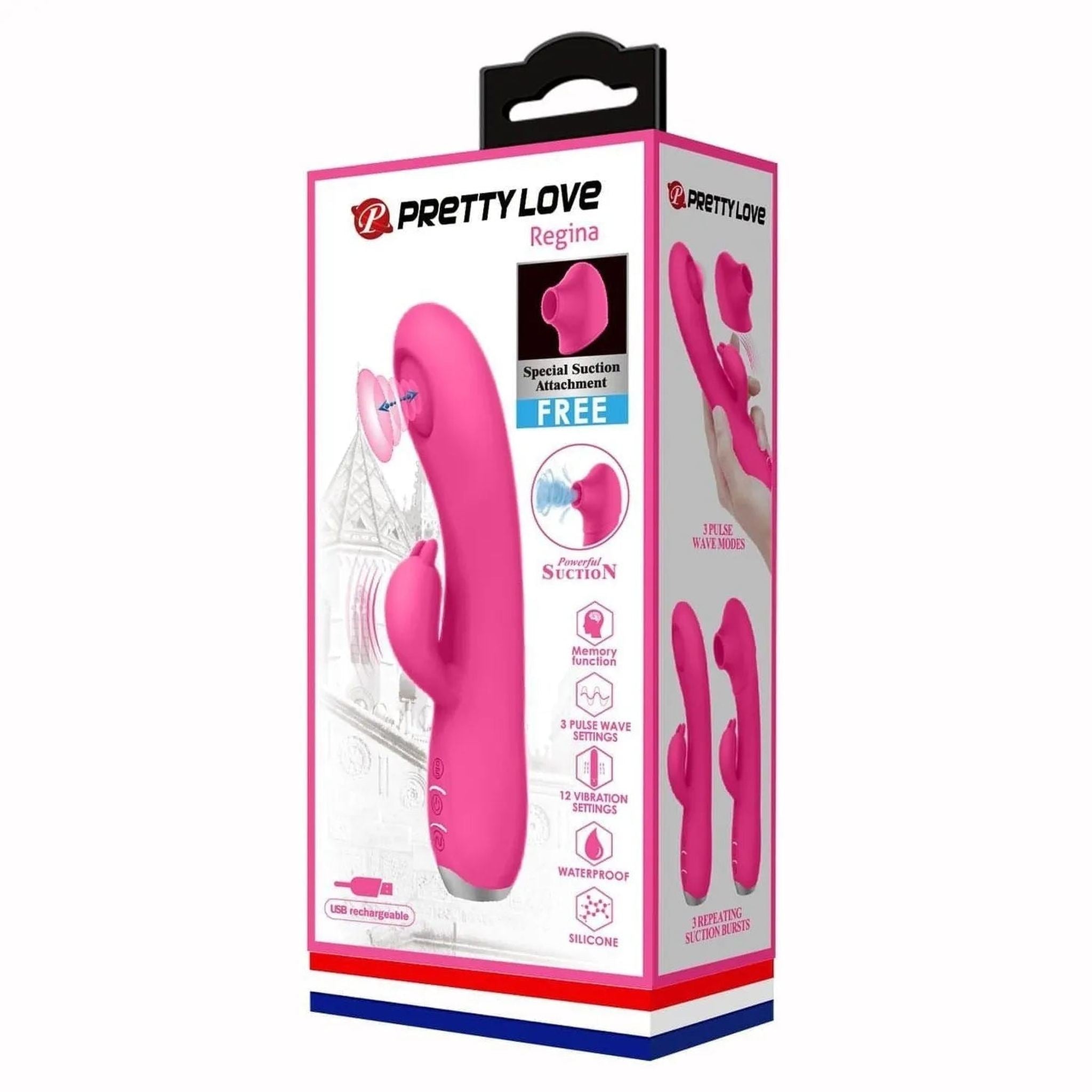 Regina Vibratore Rabbit e Succhiaclitoride con tecnologia Pulse WAVE