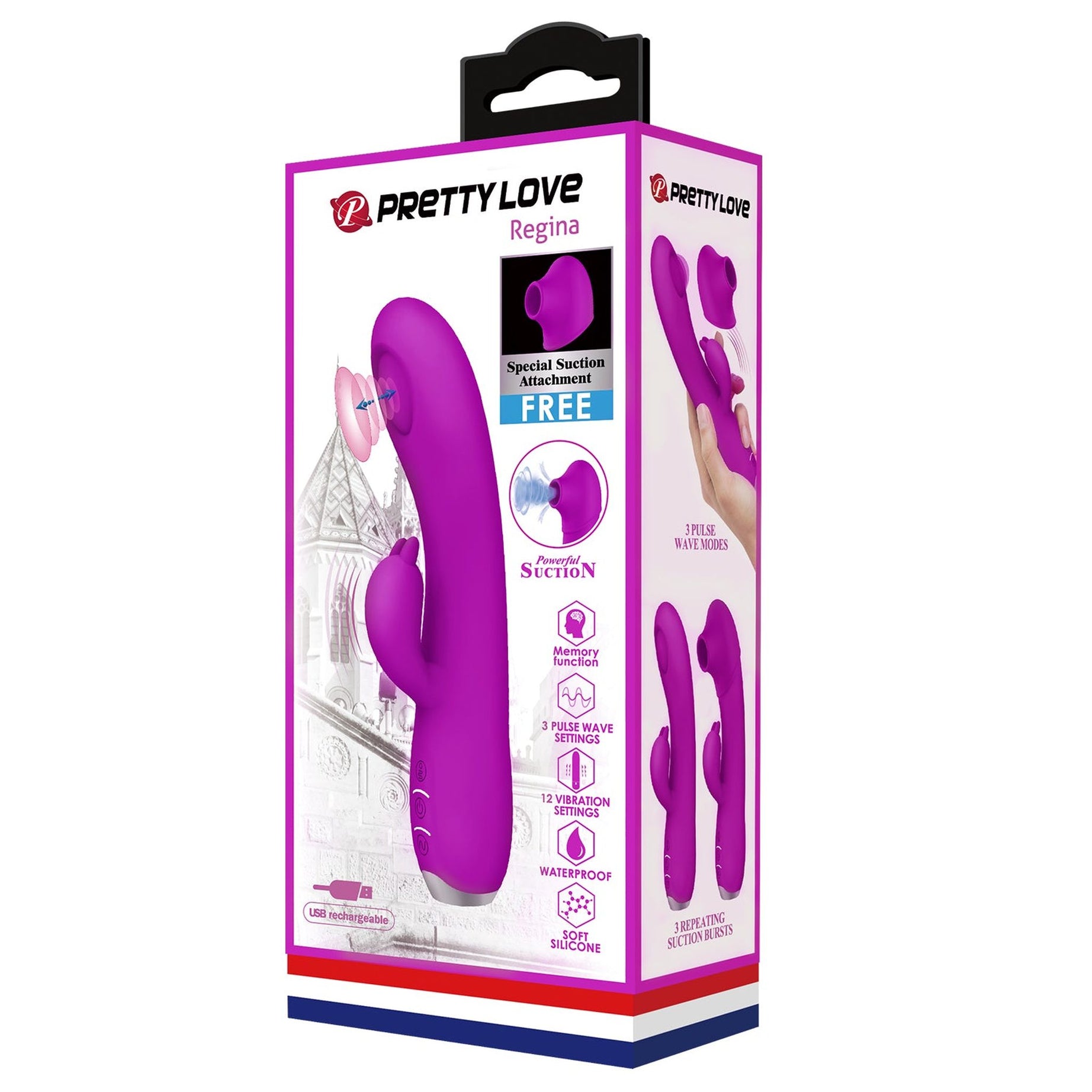 Regina Vibratore Rabbit e Succhiaclitoride con tecnologia Pulse WAVE