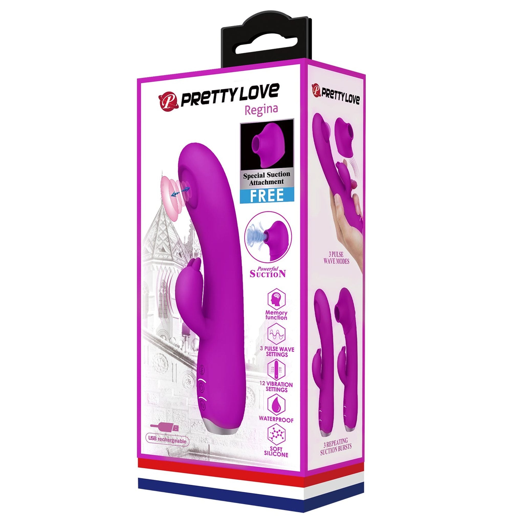 Regina Vibratore Rabbit e Succhiaclitoride con tecnologia Pulse WAVE