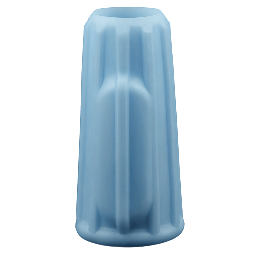 Vibrating Wave Knight Stimulating Phallic Sheath with Vibration - Light Blue