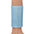 Vibrating Wave Knight Stimulating Phallic Sheath with Vibration - Light Blue