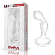 Ring Glass Anal Plug - Trasparente