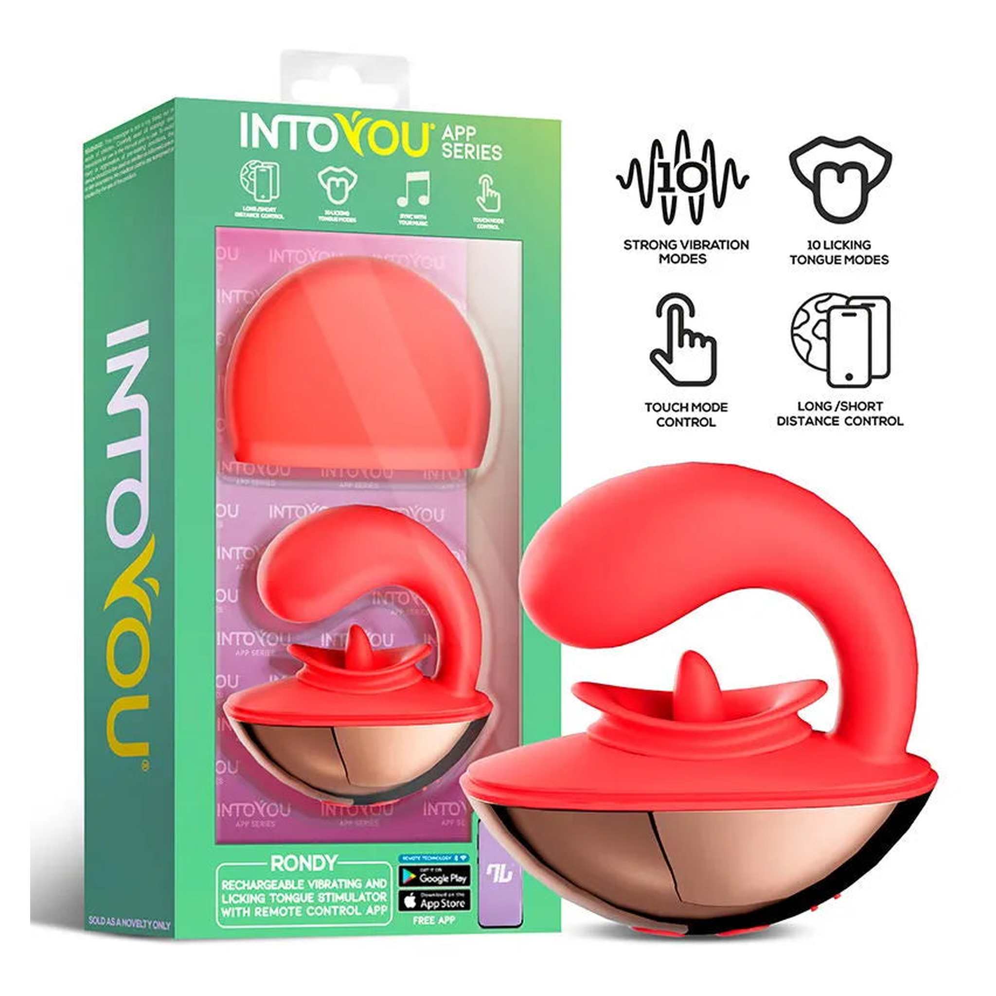 Rondy Vibratore G Spot con Lingua per la Stimolazione Clitoridea