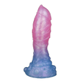 Sakura Blauer Silikon-Farbverlaufs-Leuchtdildo für weibliche Masturbation