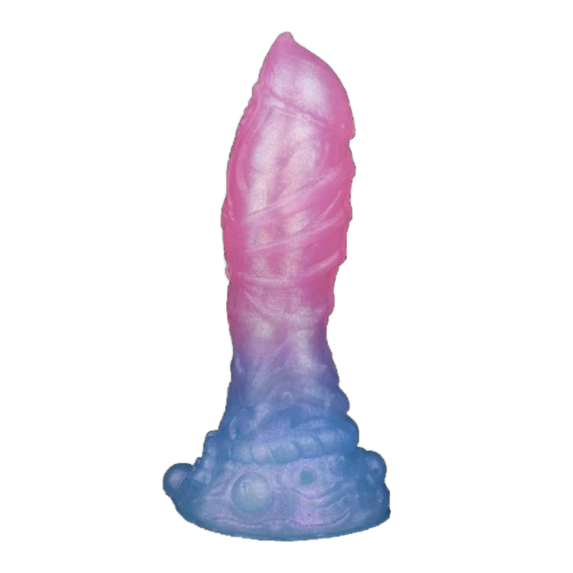 Sakura Blue Silicone Gradient Luminous Dildo Female Masturbation